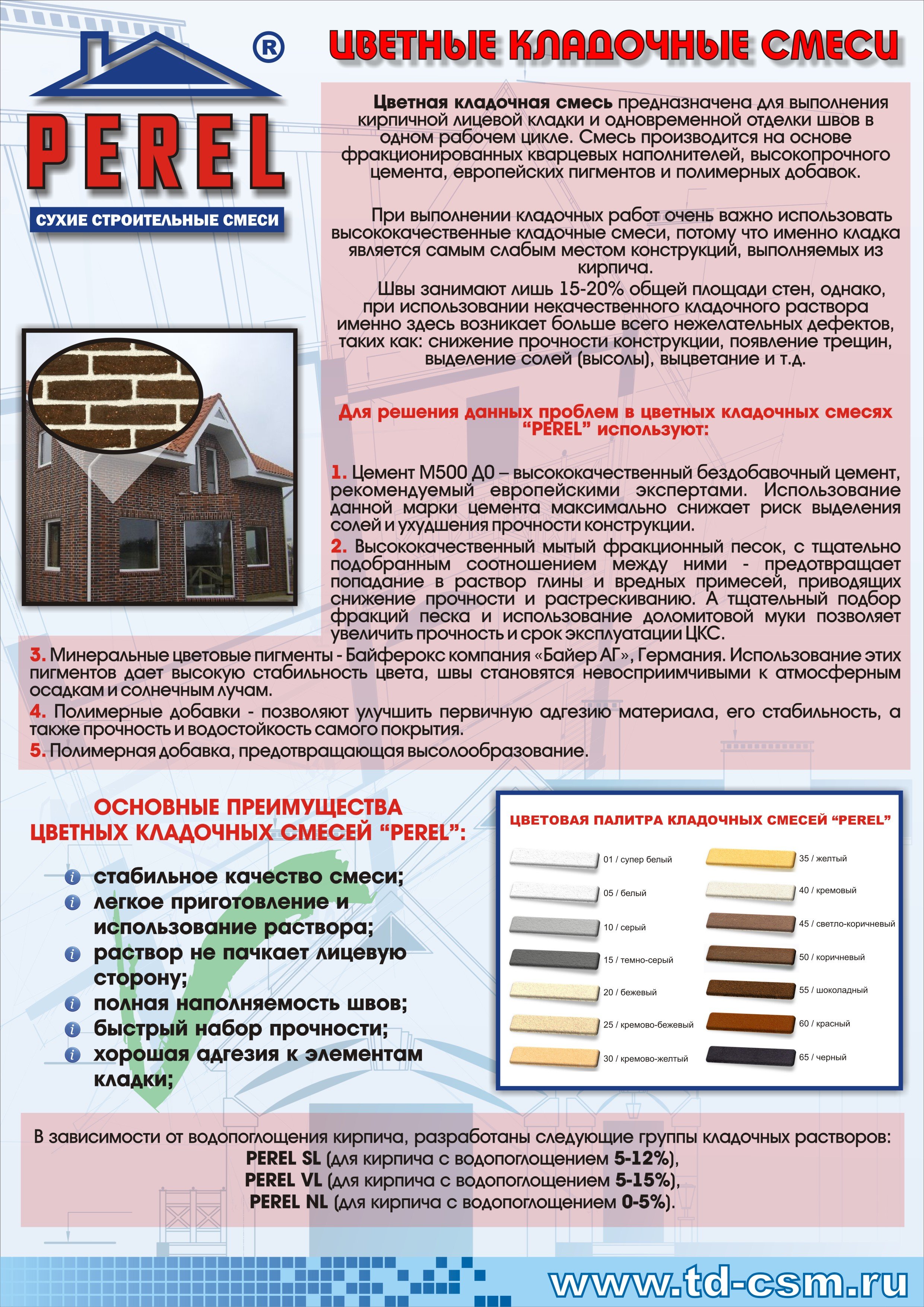 Кладочная смесь perel sl 05/белый Цветные кладочные растворы и смеси  компания RKS KLINKER строительные отделочные материалы продажа купить цена  тамбов